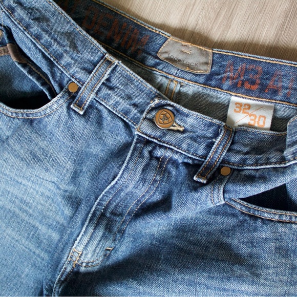 Ariat Jeans Mens 32x30 Blue M3 Athletic Fit Denim Ranch Work Western Cowboy - Picture 3 of 3